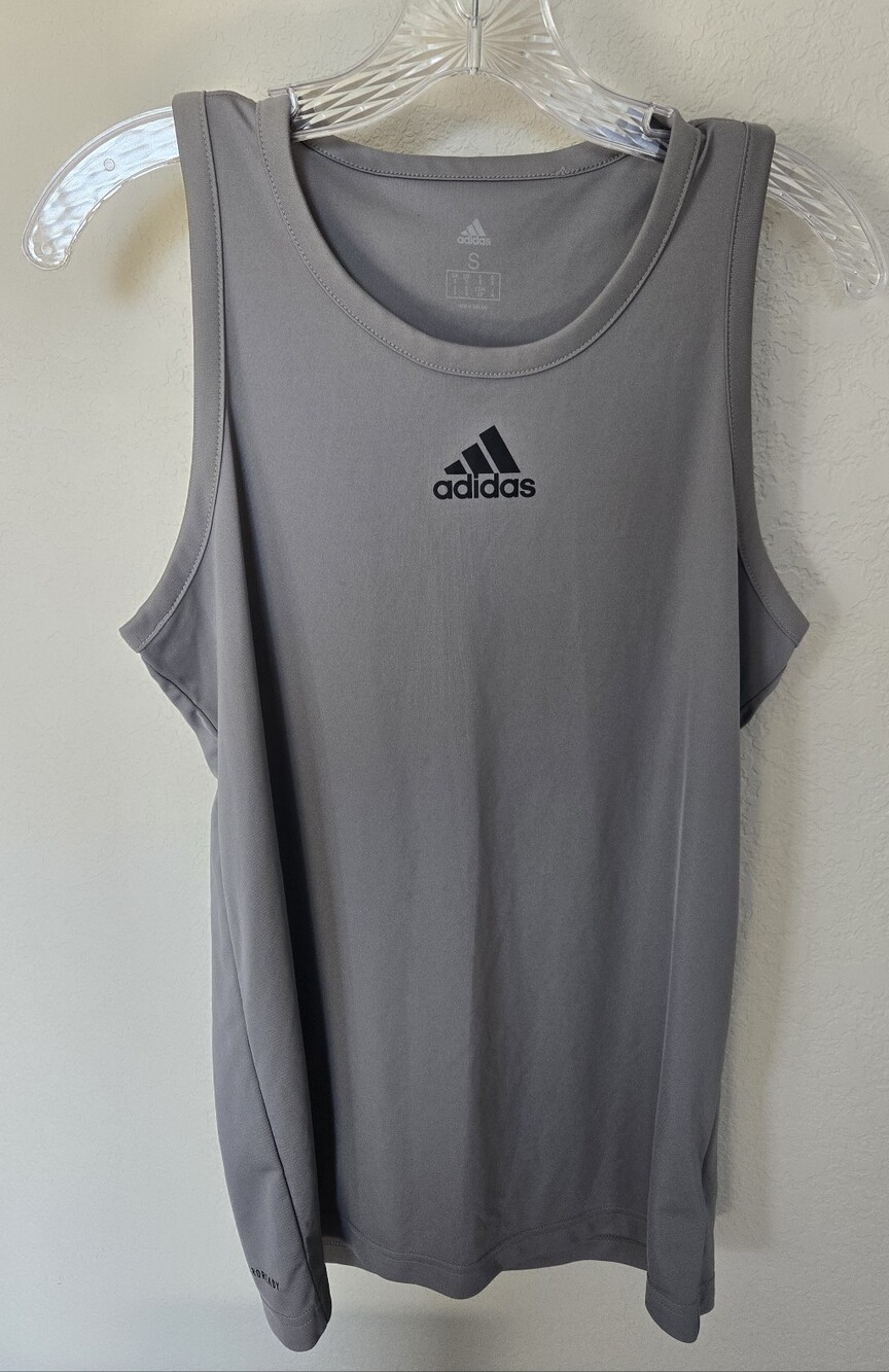 Adidas Gray Performance Sleeveless Tank